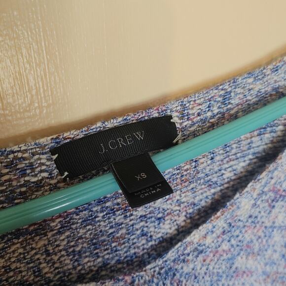 J. Crew Size XS Extra Small Multi Color Blue Sweater Cotton Sweater - Picture 9 of 11